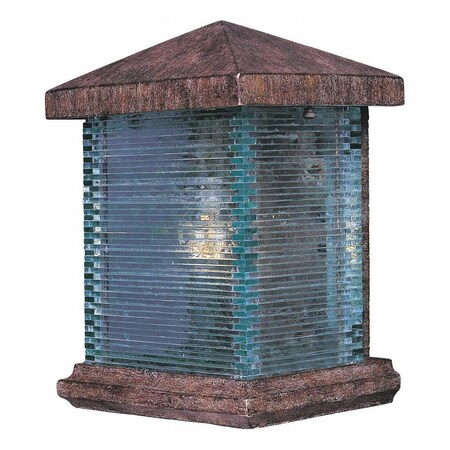 Maxim One Light Earth Tone Clear Glass Outdoor Wall Light 48732CLET